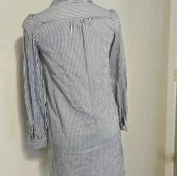 Lilly Pulitzer Nautical Striped Popover Long Sleeve Shirt Dress - Picture 6 of 11